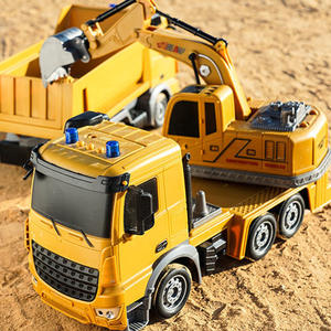 Véhicule radiocommandé de <span class=keywords><strong>camion</strong></span> à <span class=keywords><strong>benne</strong></span> r/c, pelle, mélangeur de véhicules, <span class=keywords><strong>grue</strong></span>, véhicule de construction pour tous les adultes et enfants, jouets, 2.4Ghz, nouveau - Product Image 5