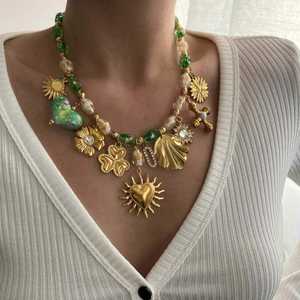 Collar Zoryn para Mujer, Moderno, Chapado en Oro de 18K, con Colgante en Forma de Corazón de Acero Inoxidable y Cadena de Eslabones, para Aniversario - Product Image 4