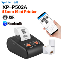 Imprimante thermique portable mini 58 mm, imprimante mini Wifi, imprimante de reçus 80 mm pour Android et IOS