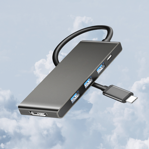 Bán buôn 1 loại C cổng USB HUB Multiport <span class=keywords><strong>5</strong></span> trong 1 USB C HUB với <span class=keywords><strong>HDMI</strong></span> cổng đầu ra tương thích chuyển đổi Docking Station USB C - Product Image 1