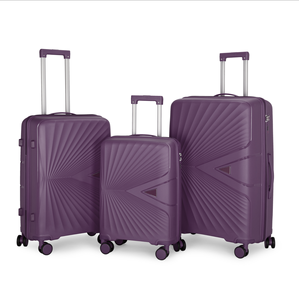 화려한 로고 제조업체 사용자 정의 PP 하드 쉘 여행 트롤리 여행 가방 세트 사일런트 휠 여행 가방 세트 수하물 세트 - Product Image 3