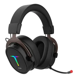 SAMA Gaming Headphone Surround Sound Detachable Microphone RGB Led Gamer Mic Portable Optical Wireless Headset