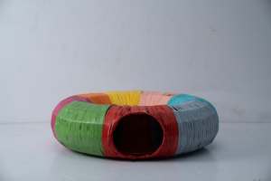 Nuova Cuccia per Animali in Rattan Ecologico, Graziosa Casa in Rattan con Passaggio per Gatti, Bellissima Casa per Animali - Product Image 3