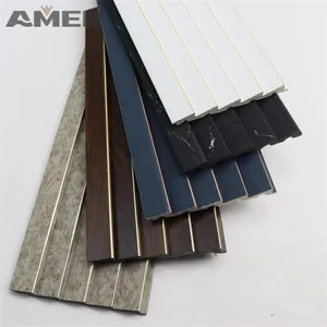Amer Interior Wall Cladding Waterproof Decoration Indoor Ps Wall Panel Fluted Panels Decorative Panel