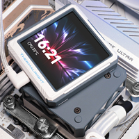 Refroidisseur liquide AIO Frozen Warframe 360 ULTRA WHITE 360 mm avec écran LCD 2,88 pouces pour affichage en temps réel, compatible Intel LGA 1851 AM5, pour système PC
