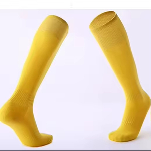 Wholesale Compression Anti <b>Slip</b> Men's Soccer Knee Sleeve <b>Full</b> Leg Long Protection Grip Socks Football High Quality - Product Image 2