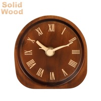 Horloge créative en bois massif, silencieuse, pour la maison, le bureau, la table, le bureau
