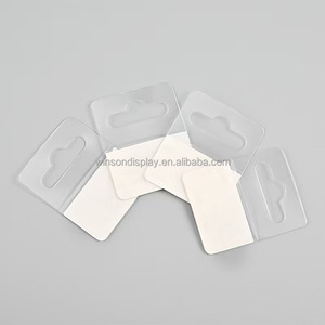 Factory Wholesale Plastic Self <b>Adhesive</b> Hang Tab Production Hang Plastic Self-<b>Adhesive</b> Folding Hang Tabs for Retail - Product Image 3