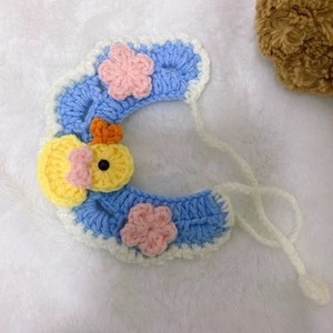 Collier tricoté à la main pour animaux de compagnie, bavoir en fil pour chat, collier décoratif, joli bavoir tricoté pour chien, lapin - Product Image 3