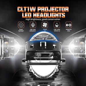Chenlang Super brillante CLT1W sin pérdidas 3 pulgadas LED faro 90W haz bajo 110W haz alto película Azul Bi LED proyector lente motocicleta - Product Image 2