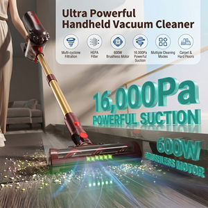 Aspirateur à main sans fil 600W, aspiration puissante 16kPa, aspirateur rechargeable pour le nettoyage des sols, des tapis et des poils d'animaux à la maison - Product Image 2