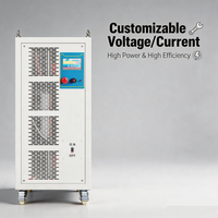 Alimentation CC réglable à courant élevé 40 kW 4V 5V 8V 5000A, redresseur basse tension refroidi par air forcé, efficacité 90%, usage industriel
