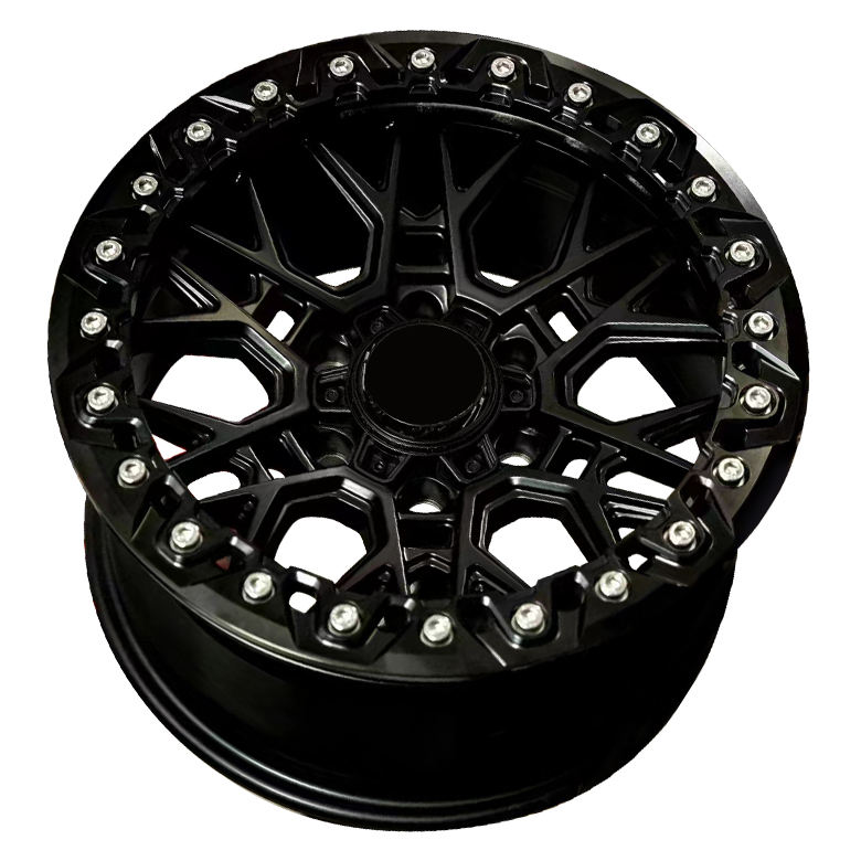 สีดำด้าน+บีดล็อคสีดำด้าน