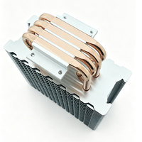 4 caloducs, dissipateurs thermiques 120*75*150mm, mini dissipateur thermique en aluminium pour PC, petit radiateur et ventilateur de tour avec refroidisseur d'air