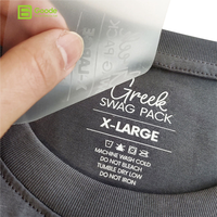 Autocollants textiles Goode haute définition, imperméables, pour étiquettes de lavage, T-shirts, sweats à capuche, détails précis, respectueux de la peau, pour le cou