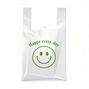 Bolsa de Plástico para Camisetas con Asa de HDPE de Alta Calidad, Reciclable, Personalizable, con Certificación ISO/CE, Ideal para Tiendas de Conveniencia - Product Image 1