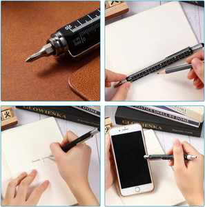 Promotional Gift 6-in-1 Multi-Function Ballpoint <b>Pen</b> With Measuring and Balance Ruler, Screwdriver and Touchscreen Devices - Product Image 6
