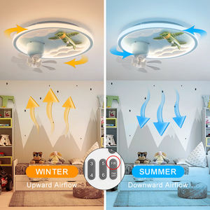 Kinderzimmer Licht Lüfter Licht Jungen Schlafzimmer Kopf Wechsel richter Flugzeug Lüfter Lampe für Jungen und Mädchen Kinderzimmer - Product Image 5