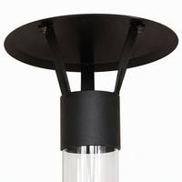 Poêle à granulés en verre pour extérieur, type fusée, 135 cm de haut, en métal noir, pour patio et jardin, avec cendrier
