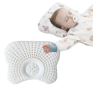 Natural Latex Foam Core Newborn Baby Head Pillow