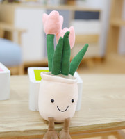 Peluche personnalisée Kinqee en forme de tulipe, simulation de plante succulente, poupée, décoration intérieure, petit cadeau, peluche de plante succulente de 30 cm