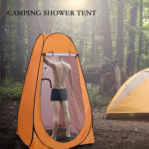 Ducha de camping carpas al aire libre a prueba de lluvia para acampar suministros a prueba de lluvia función para acampar sombrilla tienda de vestir