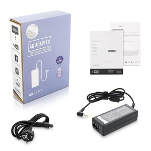 Chargeur - 65W, 19V, 3.42A avec connecteur 5.5mm x 1.7mm, compatible avec divers ordinateurs portables. Idéal pour la recharge. - Product Image 1