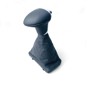 Cubierta automática de palanca de cambios de cuero cromado para coches <span class=keywords><strong>Audi</strong></span> A3 A4 A5 A6 <span class=keywords><strong>Q5</strong></span> Q7 - Product Image 2