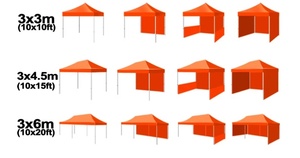 Carpa Plegable 3x6 3x3, Toldo Comercial Resistente para Exteriores, Tenda Lipat con Logotipo, Lona para Eventos - Product Image 5