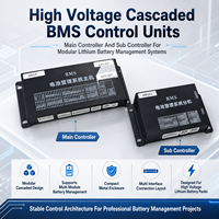 Contrôleur de batterie au lithium évolutif 96S EC-HV-MC1+EC-HV-SC5+écran LCD 4,3 pouces pour ESS avec communication CAN RS485