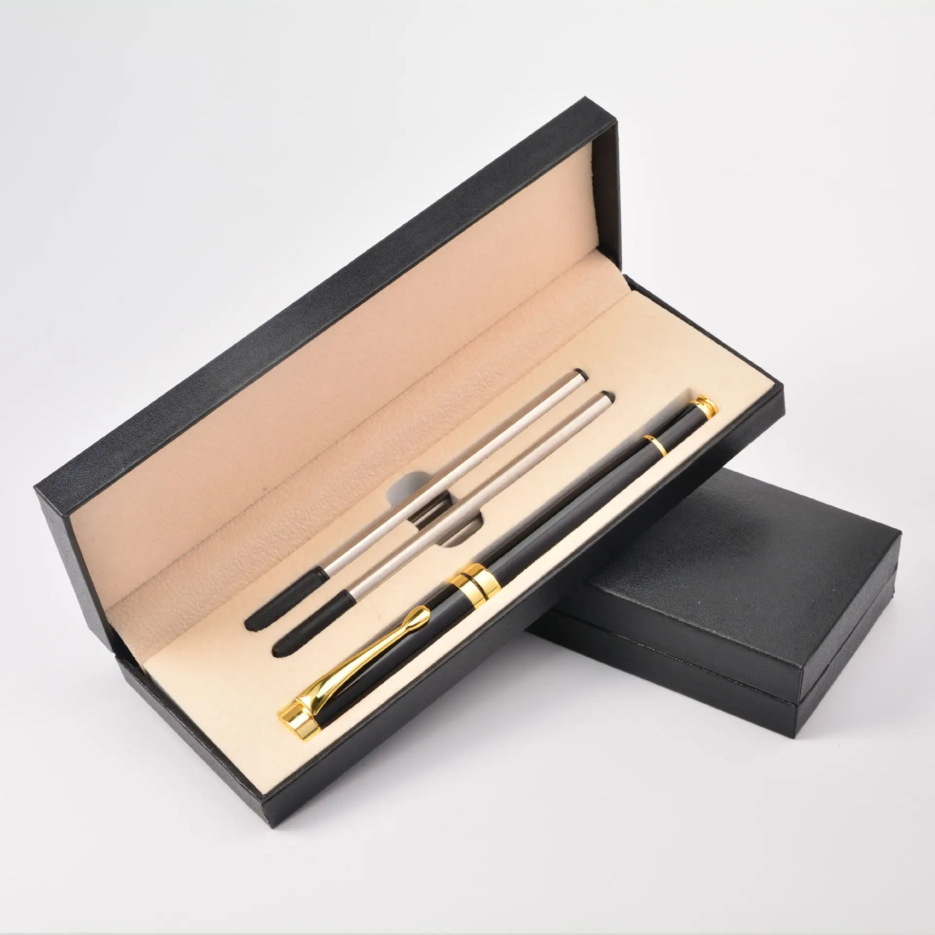 Luxury Ballpoint Pen Writing Set Elegant Fancy Roller Ball Nice Gift Pens for Signature Boss Executive With 2 refills Gift Box