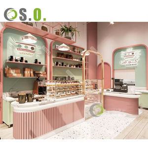 Display kue kustom meja depan kafe kedai kopi pajangan makanan pajangan roti - Product Image 4