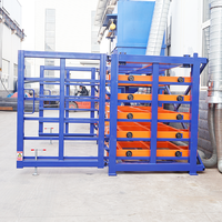 Étagère de rangement multi-niveaux à tiroirs coulissants, étagère industrielle pour le stockage de plaques en acier et en cuivre