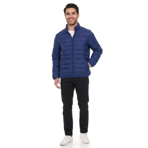 Vestes pour homme, vente en gros, veste matelassée noire personnalisée, veste matelassée légère pour homme, logo personnalisé - Product Image 1