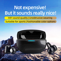 Earbuds TWS Nirkabel Anti Air, Tahan Lama, Baterai Besar, Latensi Rendah, untuk Gaming, Grosir, dan Olahraga