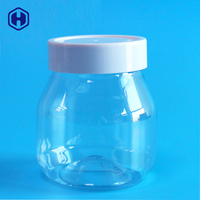 Conteneur PET pas cher, élégant, jetable, sans BPA, étanche, avec couvercle à vis, bocaux en plastique pour enfants, aliments, collations, biscuits, sucre