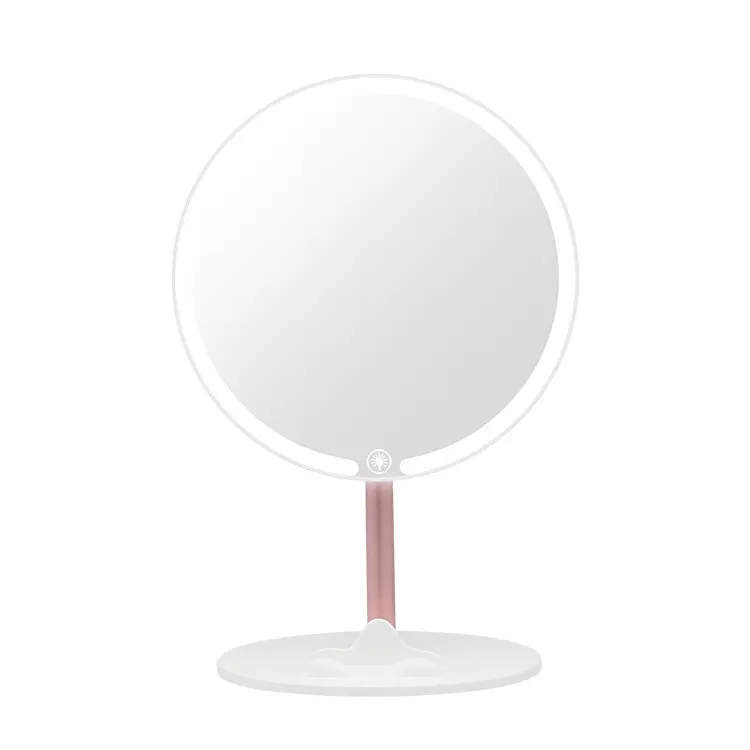 LED Makeup Mirror with Light 1200 MA 2400MA Portable Removable Desk Mirror Adjustable Tricolor HD Light Vanity Mirror