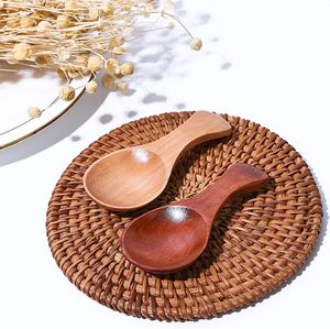 Cuillères doseuses miniatures en bois personnalisées, modernes, à manche court, écologiques, jetables pour café, miel, thé - Product Image 6