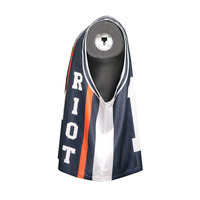 Jersey Lacrosse Pakaian Reversibel, Jersey Lacrosse Longgar Cepat Kering