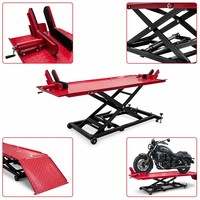 Plateforme élévatrice pneumatique pour moto, support de levage hydraulique pour moto, table élévatrice pour moto