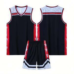 LJ売れ筋プラスサイズクイックドライ抗菌通気性熱伝達印刷メッシュバスケットボールジャージーメンズトレーニング - Product Image 1