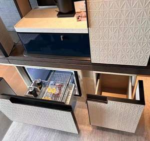 2024 carte da parati in vera impiallacciatura di legno naturale di nuova 100% di lusso 3D Geometry Collage Design vendita calda materiale PVC insonorizzato pannelli da parete - Product Image 3