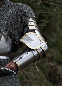 Hand Forged Late Medieval Steel Arm Harness Knight Arm Protection Decorative Metal Craft Historical Style Collectible Accessory - Product Image 3