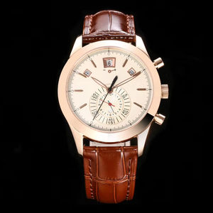 Montre mécanique haut de gamme 2025 avec cadran blanc automatique, bracelet en acier inoxydable et cuir, antichoc, style charmant, pour la mode - Product Image 1