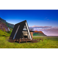 ZENT Chine Design Unique Modulaire Moderne De Luxe Modulaire Resort Petite Minuscule Préfabriquée Une Maison À Cadre