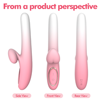 Vibrateur en forme de cœur - Masseur péristaltique en silicone pour le point G et le clitoris pour femmes - Jouet sexuel pour adultes
