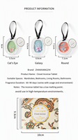 Diffuseur de parfum solide en pierre pour voiture, personnalisé, à suspendre, avec parfum longue durée et évaporation naturelle