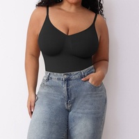Faja Moldeadora de Cuerpo Completo de Alta Densidad Premium para Mujeres Curvilíneas, Estilo Europeo Americano, Control de Abdomen, Control Firme
