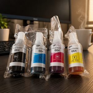 Encre compatible <span class=keywords><strong>664</strong></span> pour E-p-s-on T664 T6641 T6642 T6643 T6644, bouteille d'encre de recharge pour imprimante <span class=keywords><strong>EcoTank</strong></span> L130 L220 L310 L360 L380 - Product Image 6