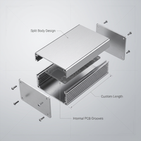 Chasis de Aluminio para Montaje en Rack de 19 Pulgadas 1U 2U 3U, Fabricación Personalizada CNC, Caja de Servidor IPC para Redes y Comunicaciones